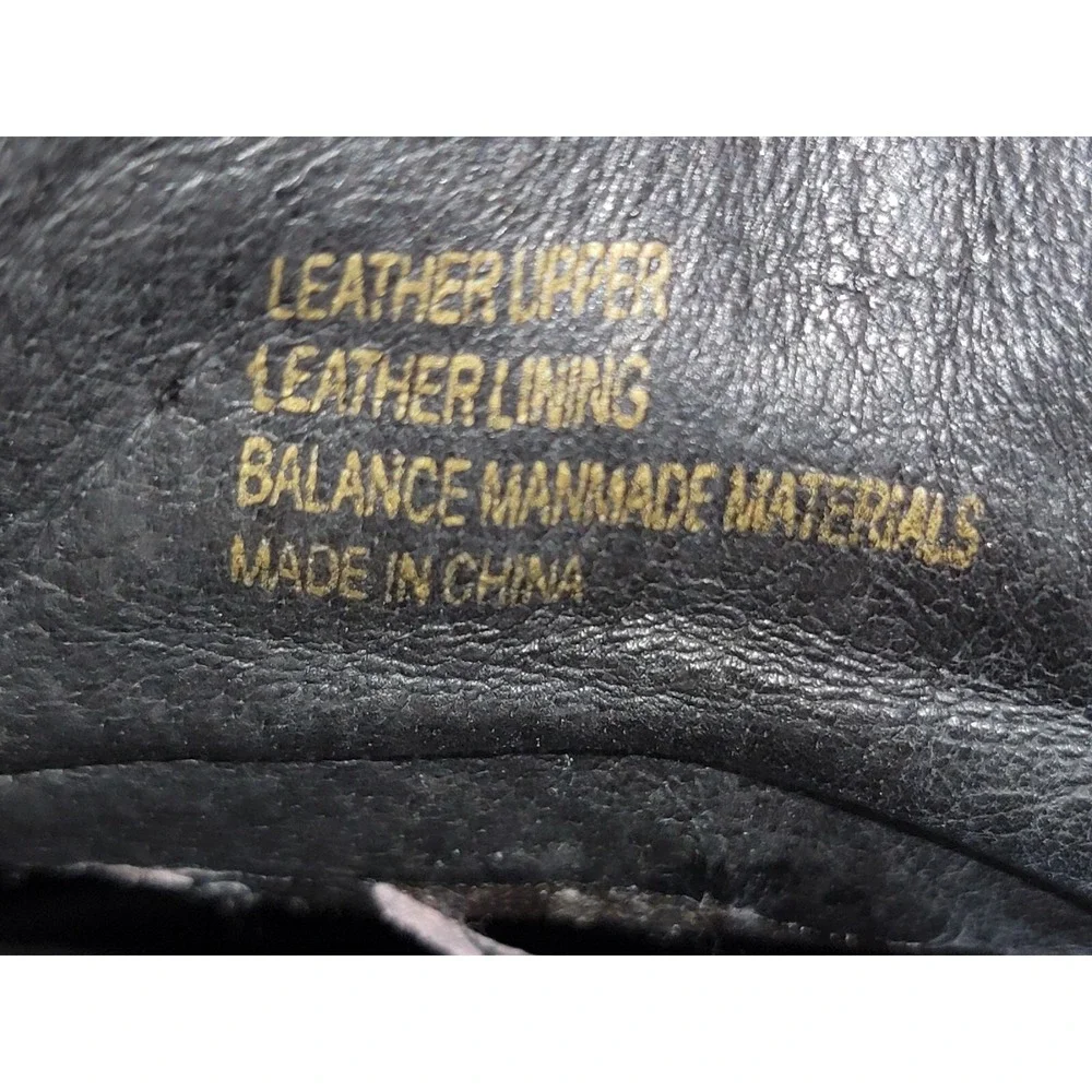 Florsheim Cornell Men's Size 14 M Black Leather Square‎ Toe Lace Up Dress Shoes